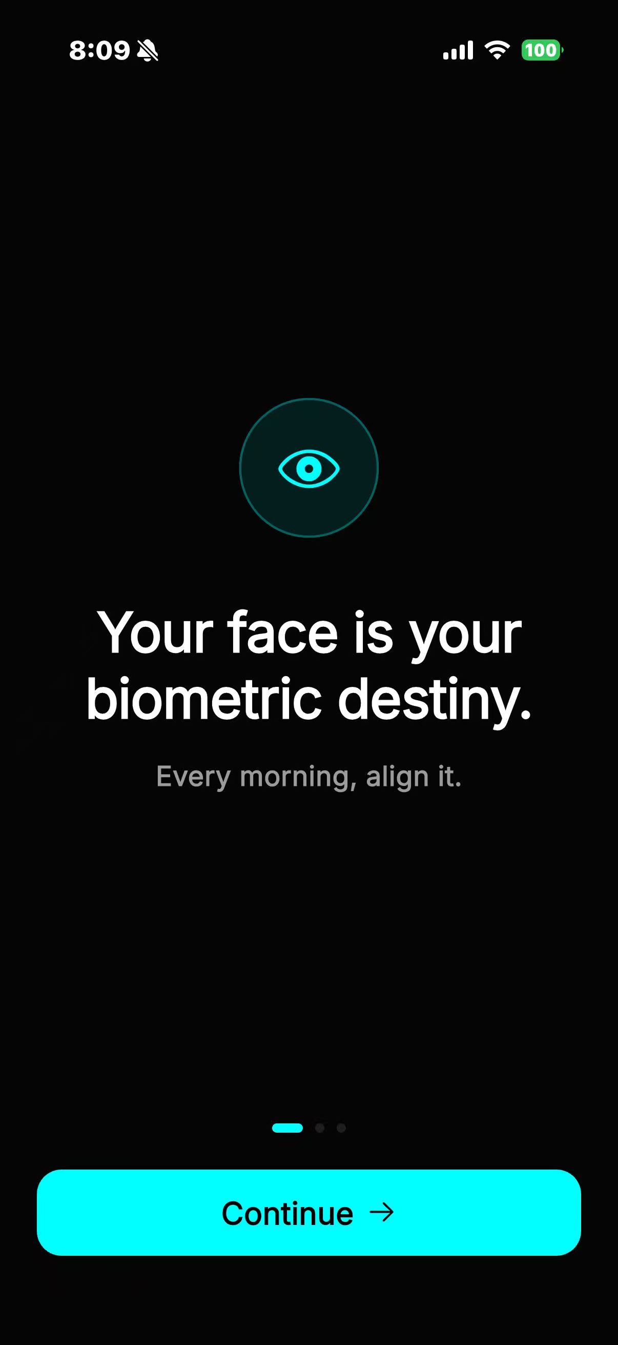Onboarding — Your face is your biometric destiny