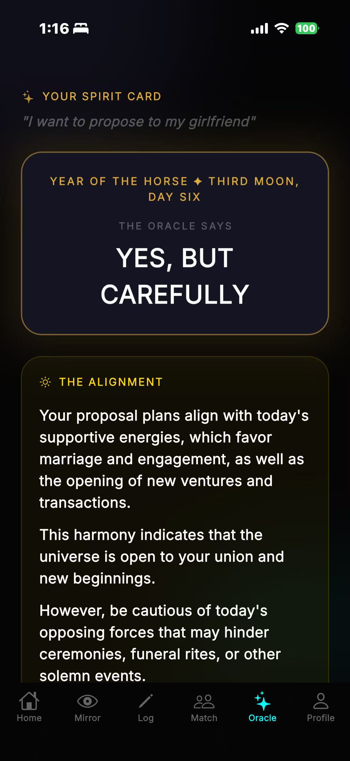 Oracle result — Yes, But Carefully